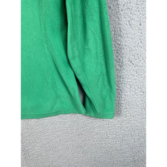 The North Face Womens Green Fleece 1/4 Zip Pull Over Jacket Size S - Picture 8 of 10